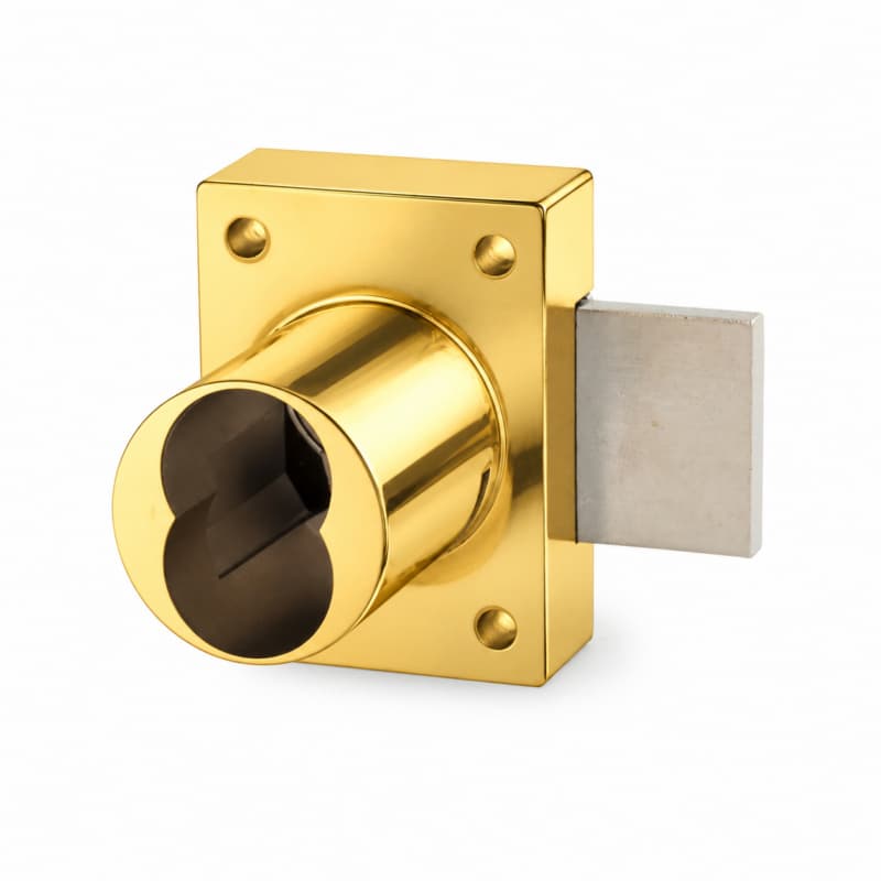 Olympus Medeco/Yale Door Lock Body, Satin Brass - 931DR-US3