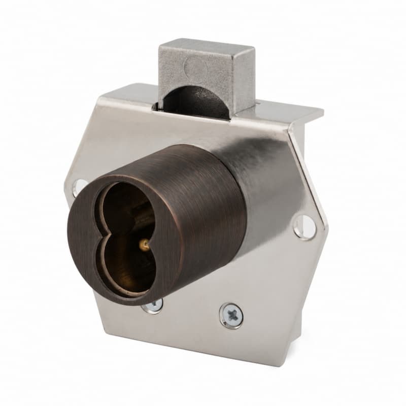 Olympus 725RD Rim 1-1/16" Cylinder Deadbolt, Left Hand Door, No Core, Oil Rubbed Bronze - 725RD-DR-LH-10B