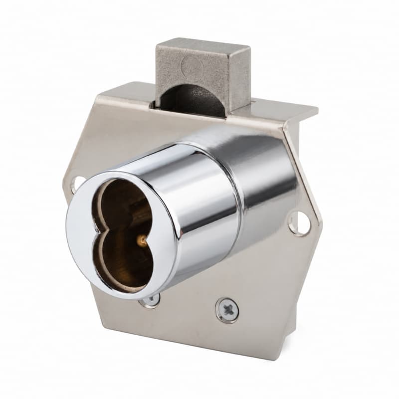 Olympus 725RD Rim 1-1/16" Cylinder Deadbolt, Right Hand Door, No Core, Polished Chrome - 725RD-DW-IH-26