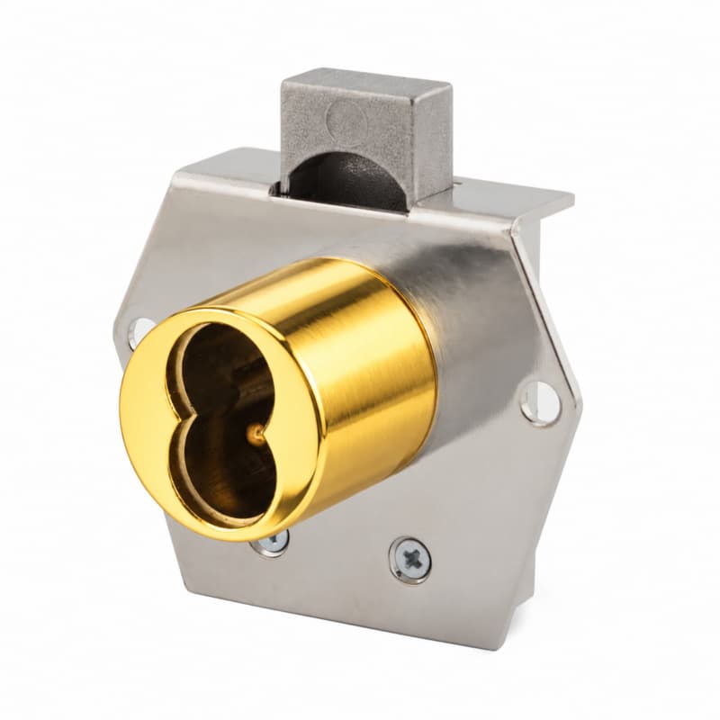 Olympus 725RD Rim 1-1/16" Cylinder Deadbolt, Inverted Drawer, No Core, Polished Brass - 725RD-DW-IH-US3