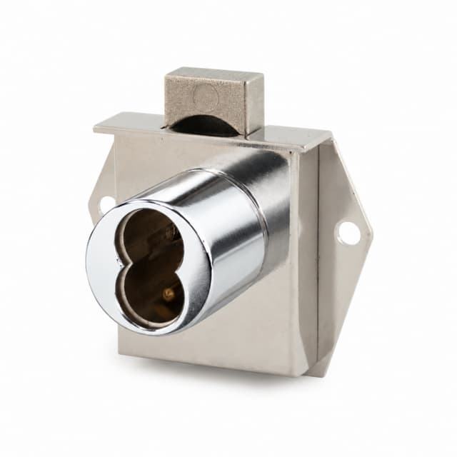 Olympus Deadbolt Drawer Lock, IC Core Best SFIC, Vertical Mount, Polished Chrome