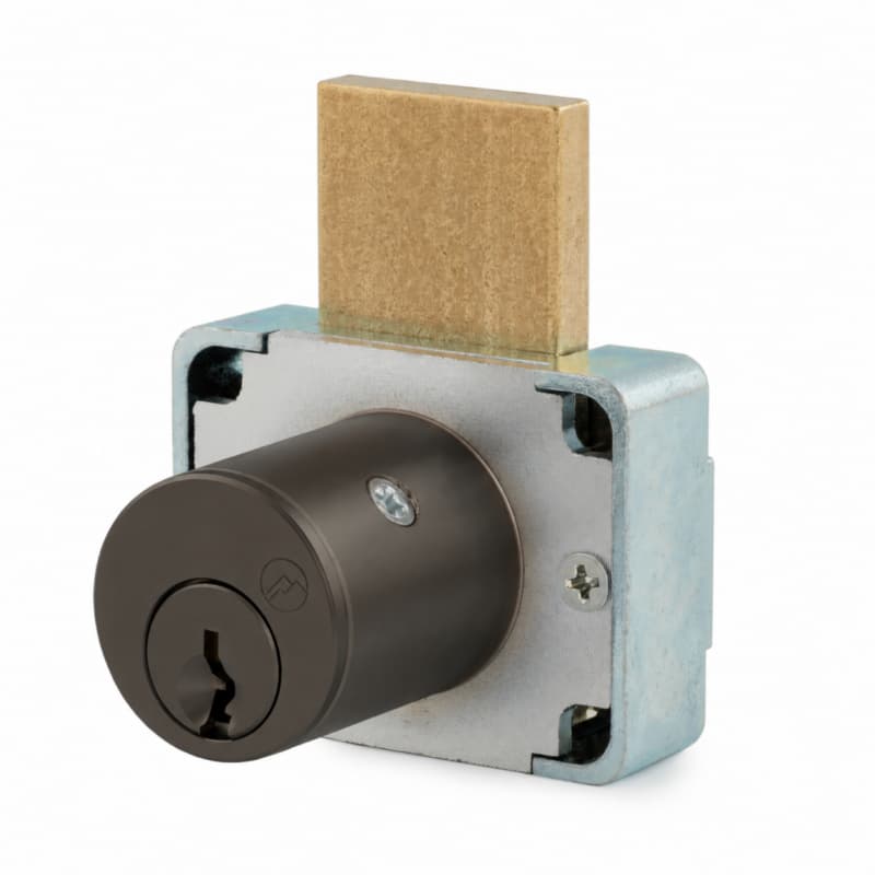 Olympus R Series 1-3/8" Cylinder Deadbolt Drawer Lock, Oil Rubbed Bronze, KA# 4T21579 - 600-10B138-4T2