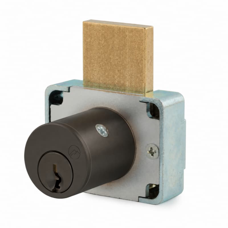 Olympus R Series 1-3/8" Cylinder Deadbolt Drawer Lock, Weather Resistant, Oil Rubbed Bronze, KA# 4T21579 - 600B10B138-4T2