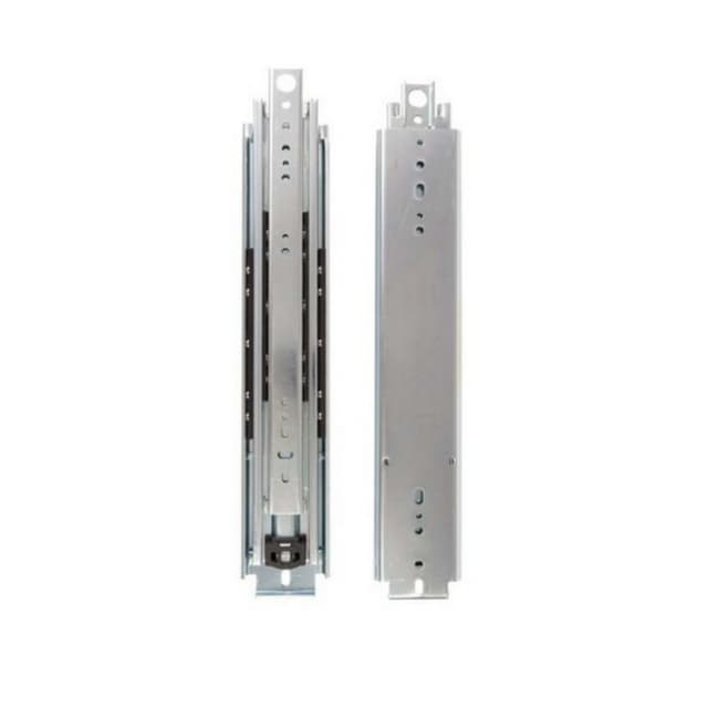 Knape and Vogt Full Extension Standard Ball Bearing Drawer Slide 8900 Series, Unhanded Side Mount Zinc