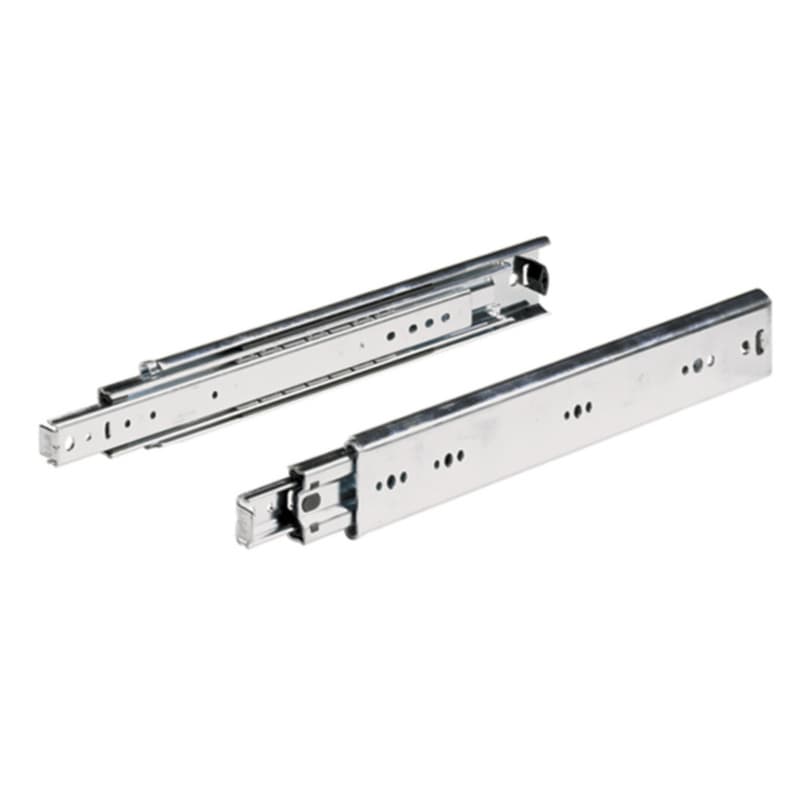 Hettich 16" Over Travel Standard Ball Bearing Drawer Slides KA 4620 Series, Unhanded Side Mount Zinc  - 9019956