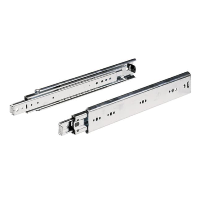 Hettich 16" Over Travel Standard Ball Bearing Drawer Slides KA 4620 Series, Unhanded Side Mount Zinc  - 9019956