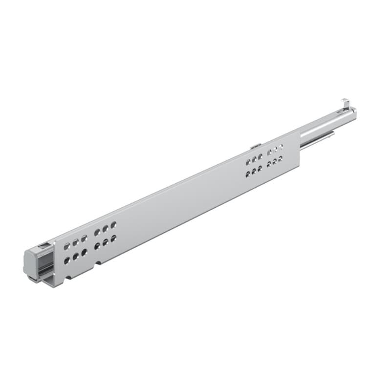 Hettich Quadro V6 350 mm Soft-Close Full Extension 90 lb Undermount Drawer Slide, Right Hand, Zinc, 9047666