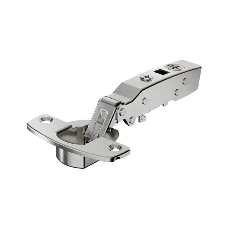 Hettich Sensys 110&deg; Full Overlay Hinge Soft-Closing Dowel Mount Nickel 9073689