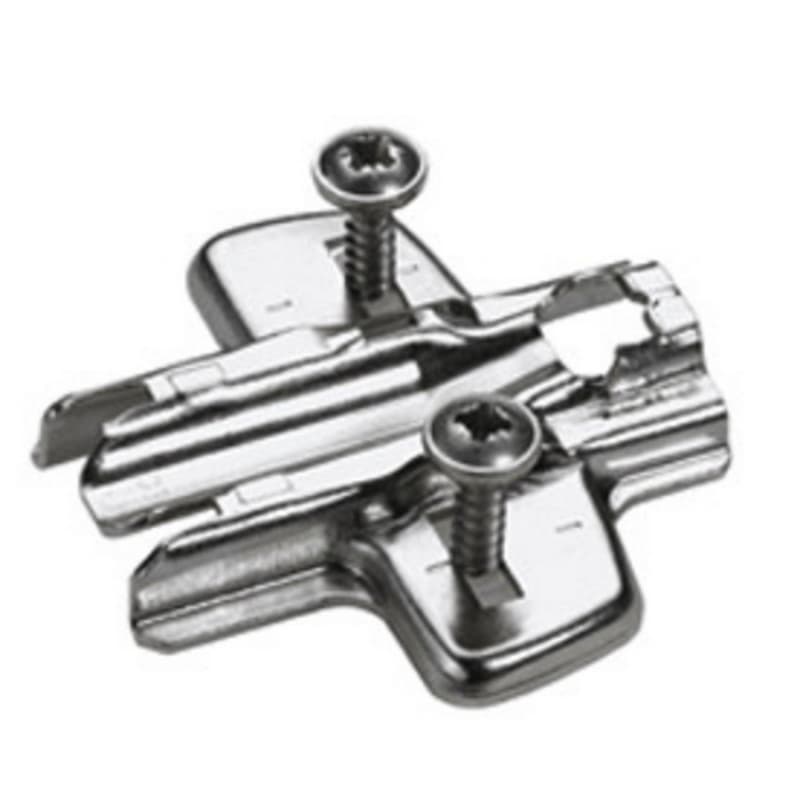 Adjustment Cross Mounting Plate with Locating Pin/Special Screw, Nickel-Plated, 1.5mm