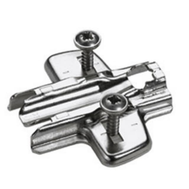 Adjustment Cross Mounting Plate with Locating Pin/Special Screw, Nickel-Plated, 3mm