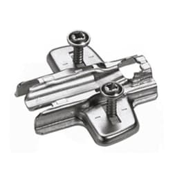 Adjustment Cross Mounting Plate with Expanding Socket, Nickel-Plated, 0mm