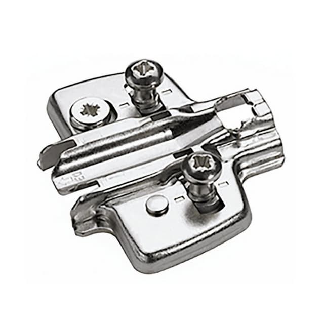 Adjustment Steel Cross Mounting Plate with Euro Screw, Nickel-Plated, 3mm