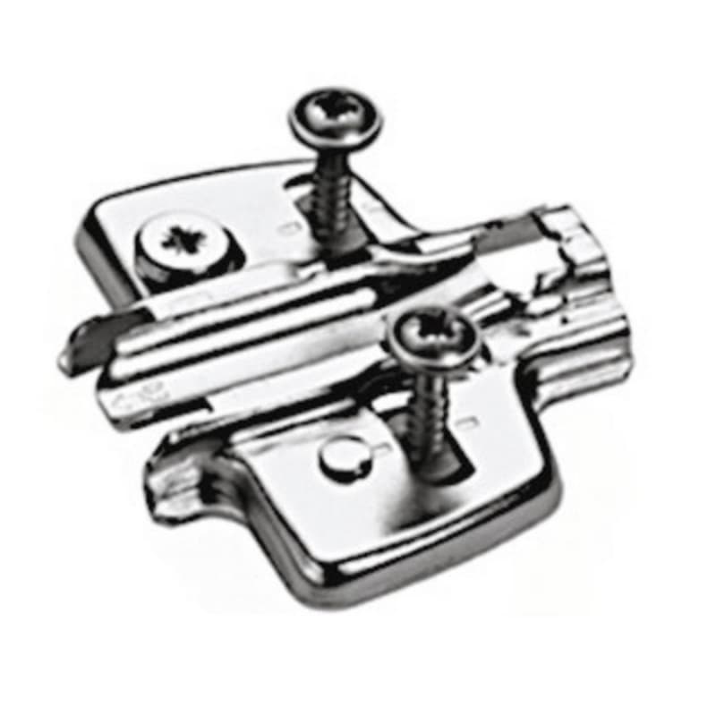 Adjustment Steel Cross Mounting Plate with Locating Pin/Special Screw, Nickel-Plated, 3mm