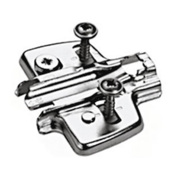 Adjustment Steel Cross Mounting Plate with Locating Pin/Special Screw, Nickel-Plated, 3mm