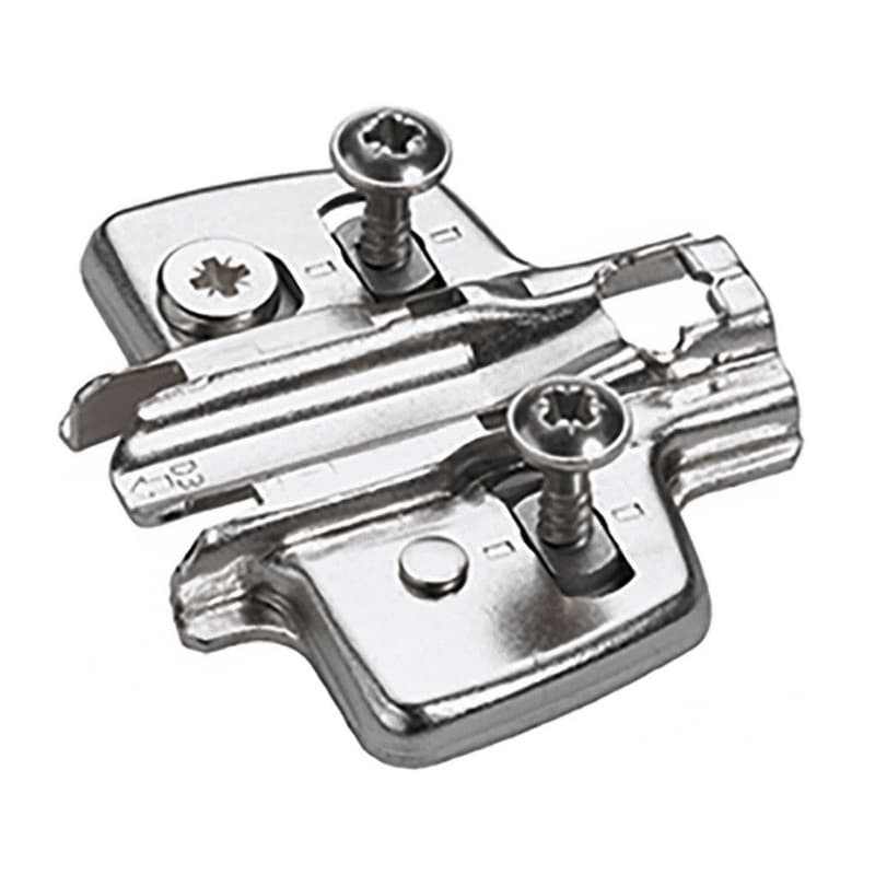 Adjustment Steel Cross Mounting Plate with Locating Pin/Special Screw, Nickel-Plated, 3mm