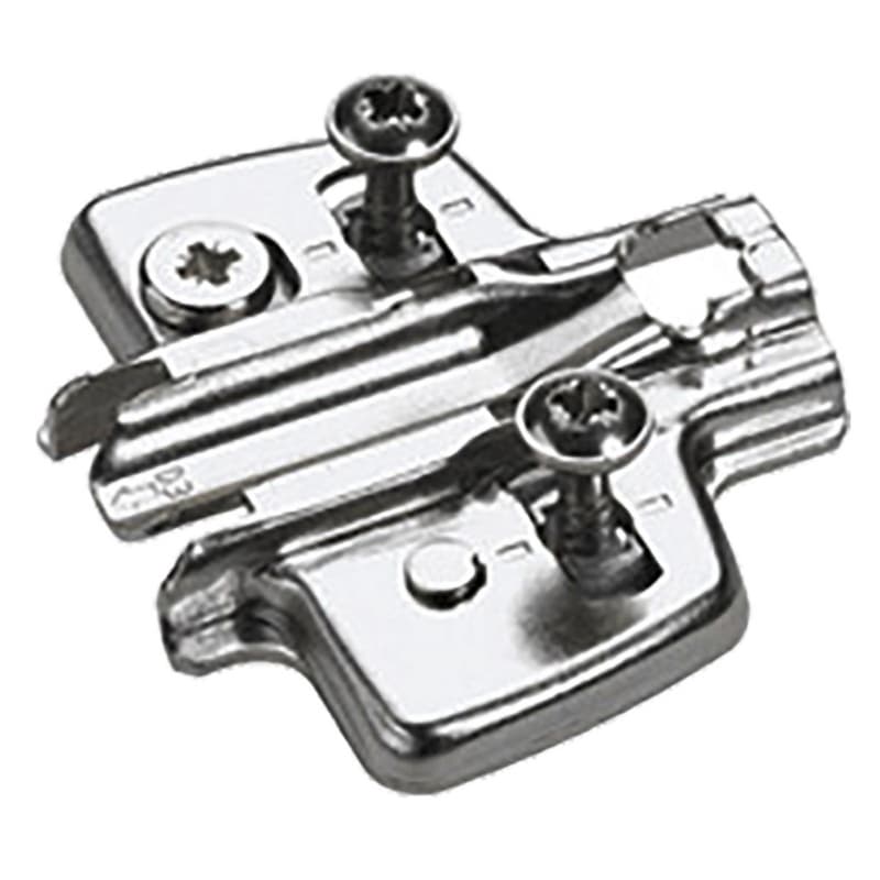 Sensys Cam Adjustment Face Frame Cross Mounting Plate, Nickel-Plated, Dowelled, 0mm