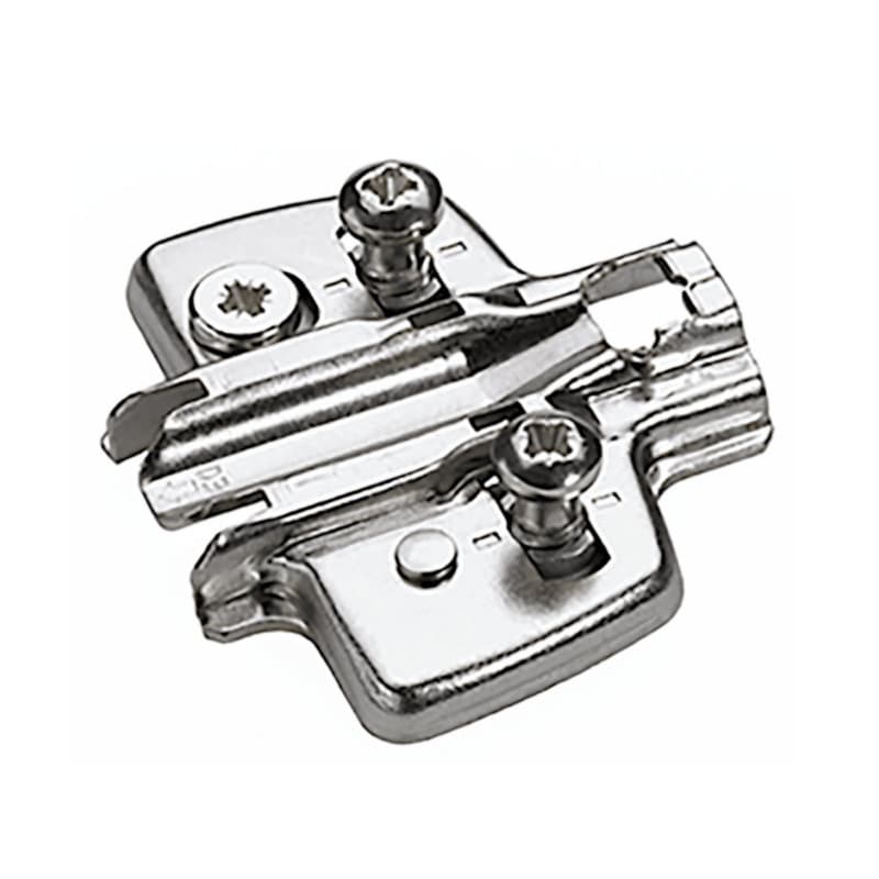 Cross Mounting Plate with Direct Height Adjustment, Nickel-Plated, 3mm