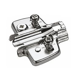 Cross Mounting Plate with Direct Height Adjustment, Nickel-Plated, 3mm