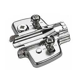Adjustment Cross Mounting Plate with Euro Screw, Nickel-Plated, 5mm