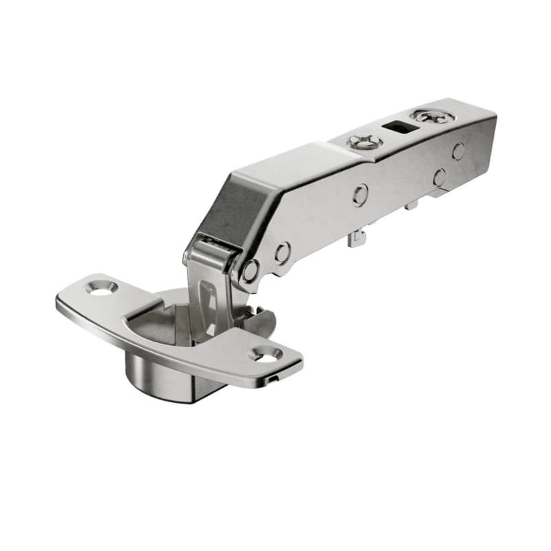 Hettich Sensys Soft-Close Silent System Inset Overlay 45° Angle Face-Frame;Frameless Hinges Nickel, 95° Screw-On - 9088024