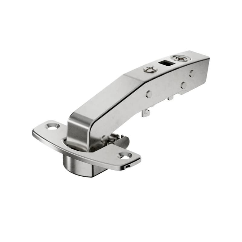 Hettich 95&deg; Sensys Inset Hinge W90 Angled Soft-Closing SISY Screw-On Nickel 9088027