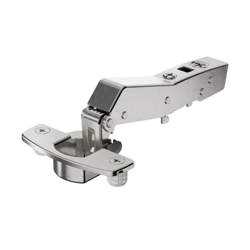 Hettich Sensys Soft-Close Silent System Inset Overlay 45° Angle Face-Frame;Frameless Hinges Nickel, 95° Dowel - 9088043