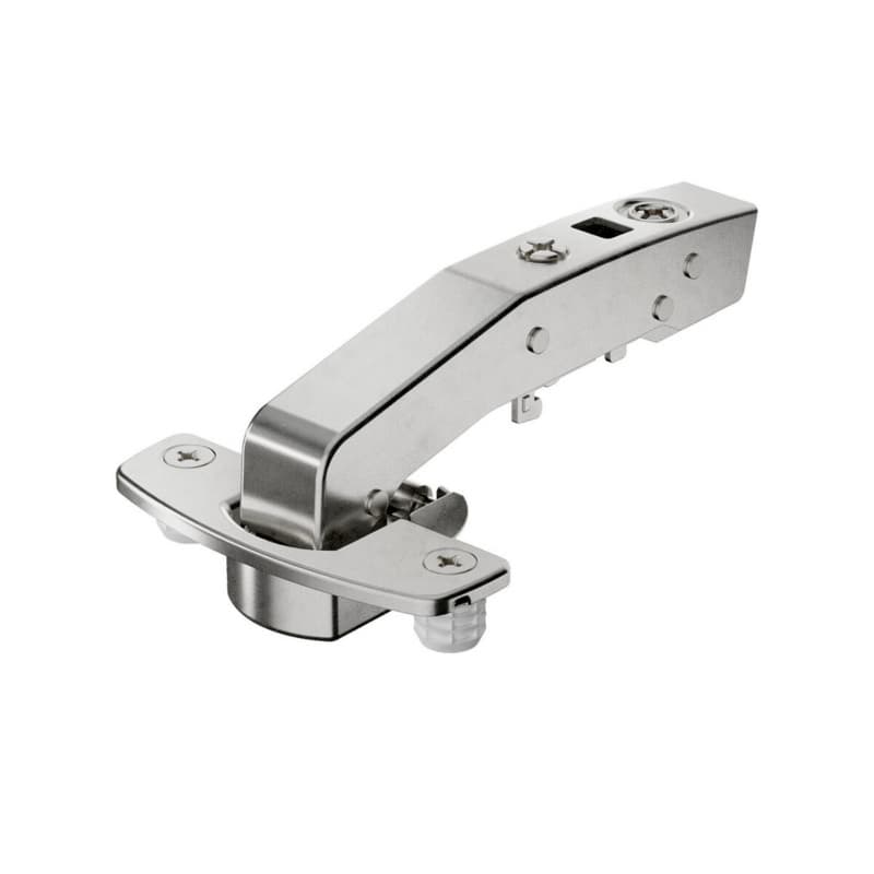 Hettich 95&deg; Sensys Inset Hinge W90 Angled Soft-Closing SISY Dowel Nickel 9088045