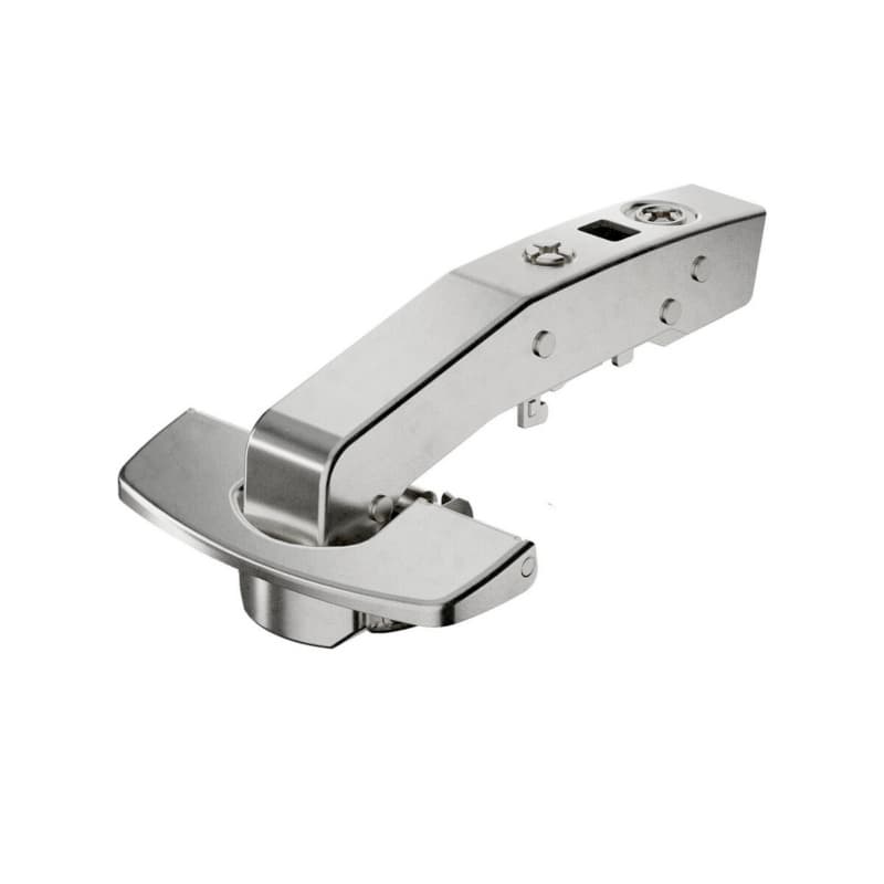 Hettich 95&deg; Sensys Inset Hinge W90 Angled Soft-Closing SISY Fix Fast Assembly Nickel 9088081