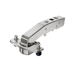 Hettich Sensys Soft-Close Silent System Inset Overlay 90° Angle Face-Frame;Frameless Hinges Nickel, 95° Dowel - 9088093