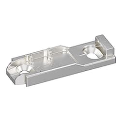 Linear Mounting Plate with Height Adjustment, Nickel-Plated, Screw-On, 3mm
