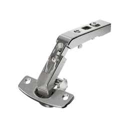 Hettich Intermat  Self-Close Overlay Face-Frame;Frameless Pie Cut Corner Hinge Nickel, 50° Screw-On - 9090115