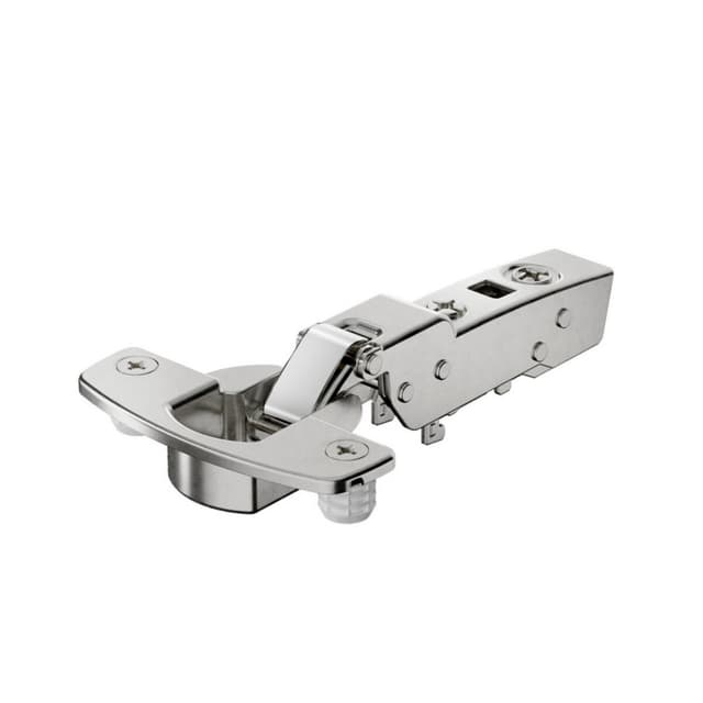 Hettich Sensys Soft-Close Silent System Half Overlay Face-Frame;Frameless Thick Door Hinge Nickel, 95° Dowel - 9091441