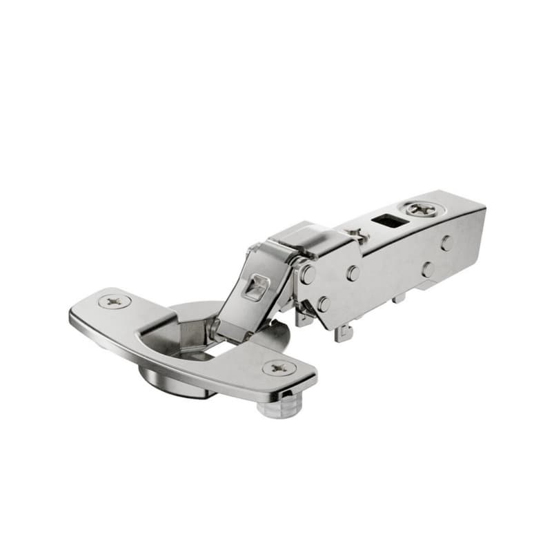 Hettich Sensys 110&deg; Thin Door Half Overlay Hinge Soft-Closing Expanding Sockets Nickel 9094316