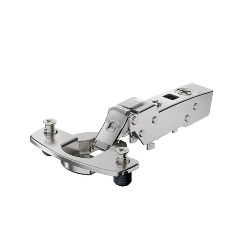 Hettich Sensys Soft-Close Silent System Half Overlay Face-Frame;Frameless Hinges Nickel, 110° Dowel - 9094316