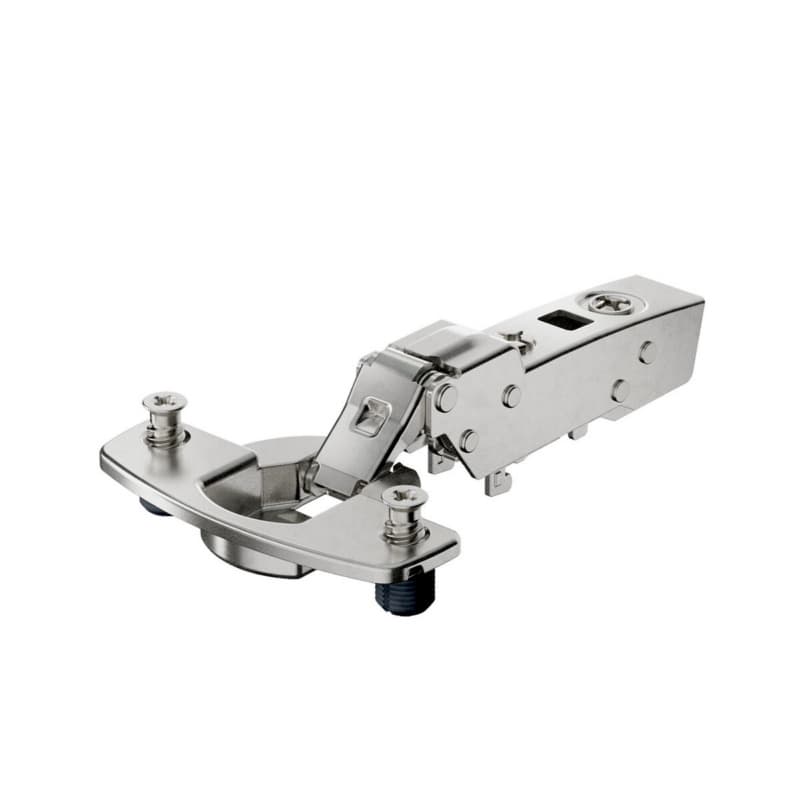 Hettich Sensys 110&deg; Thin Door Half Overlay Hinge Soft-Closing Screw-On Nickel 9094310
