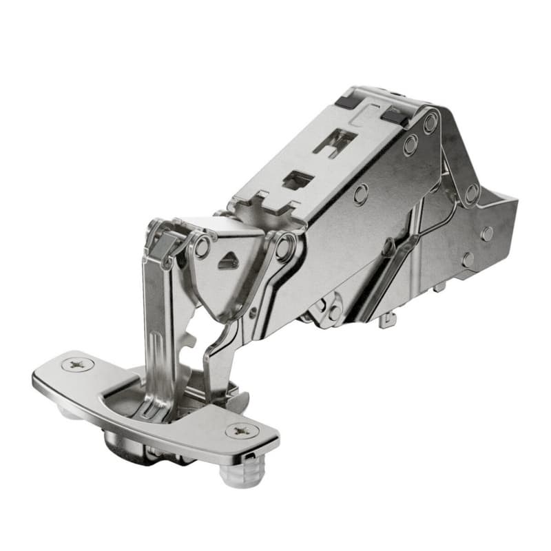 Hettich Sensys Soft-Close Silent System Half Overlay Face-Frame;Frameless Hinges Nickel, 165° Dowel - 9099571