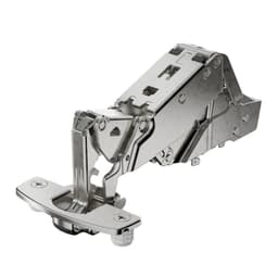 Hettich Sensys Soft-Close Silent System Half Overlay Face-Frame;Frameless Hinges Nickel, 165° Dowel - 9099571