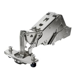 Hettich Sensys Soft-Close Silent System Half Overlay Face-Frame;Frameless Hinges Nickel, 165° Dowel - 9099576