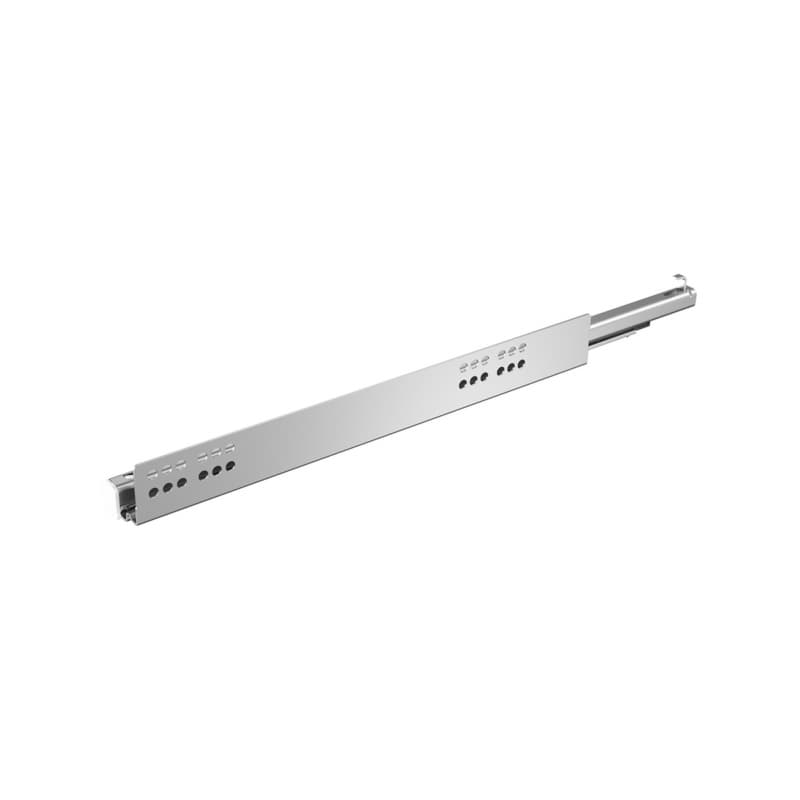 Hettich Quadro V6 260 mm Push-to-Open Full Extension 49 lb Undermount Drawer Slide, Right Hand, Zinc, 9116775