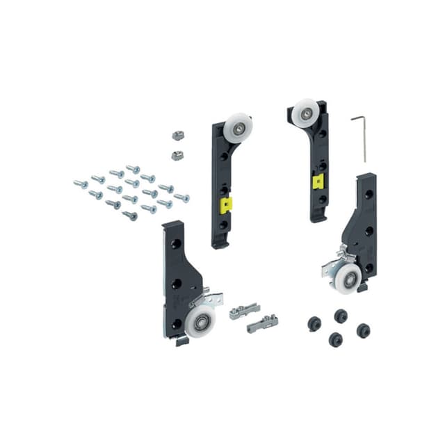 SlideLine M Set of Door Fittings Without Silent System, Hettich