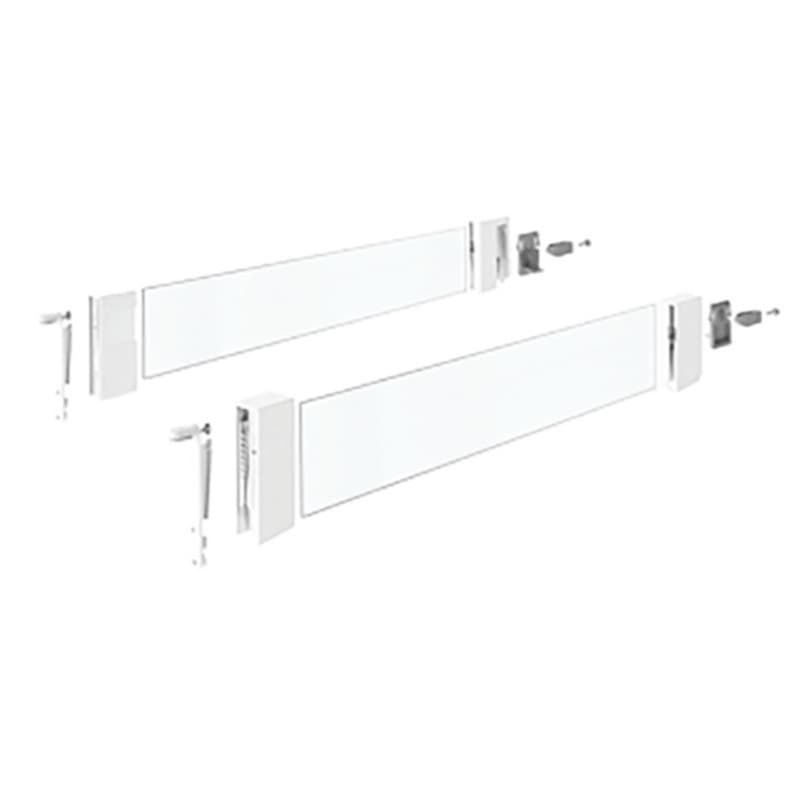 InnoTech Atira 470mm DesignSide Set 144mm High Clear Glass/White Hettich 9 194 808