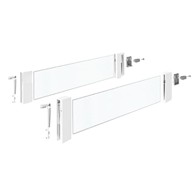 InnoTech Atira 520mm DesignSide Set 176mm High Clear Glass/White Hettich 9 194 830