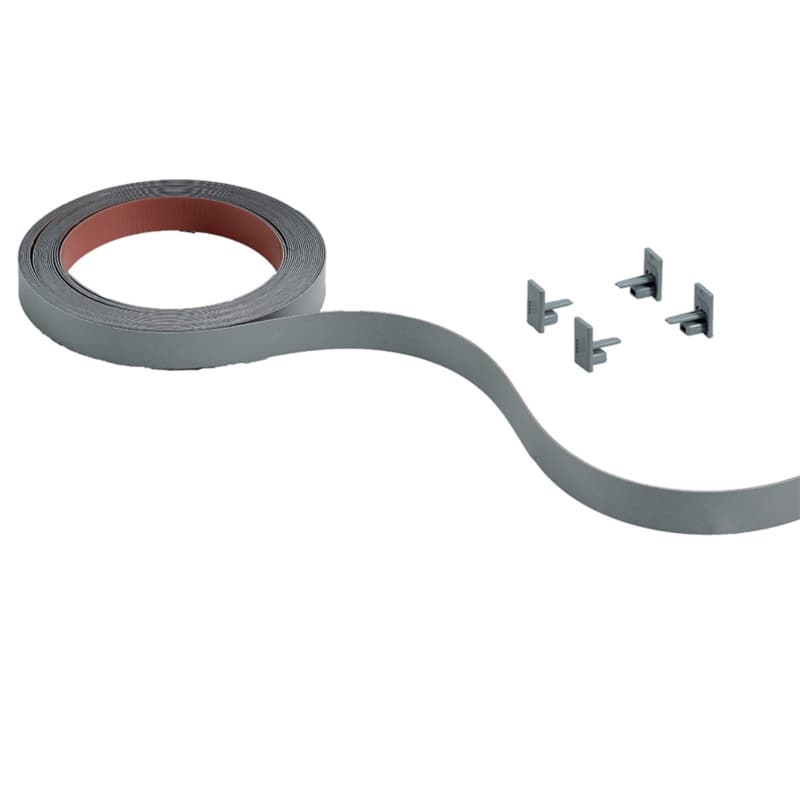 Hettich 2500 mm Cover Cap, Silver, 9209399