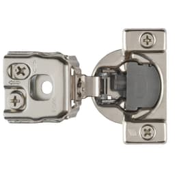 Hettich Optimat Self-Close 1-5/16" Overlay 3D Face-Frame Hinges Nickel, 105° Dowel - 9285002