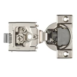 Hettich Optimat Self-Close 3/4" Overlay 3D Face-Frame Hinges Nickel, 105° Dowel - 9285006