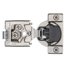 Hettich Optimat Self-Close 1/2" Overlay 3D Face-Frame Hinges Nickel, 105° Dowel - 9285007
