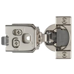 Hettich Optimat Self-Close 1-1/4" Overlay 3D Face-Frame Hinges Nickel, 105° Dowel - 9285008