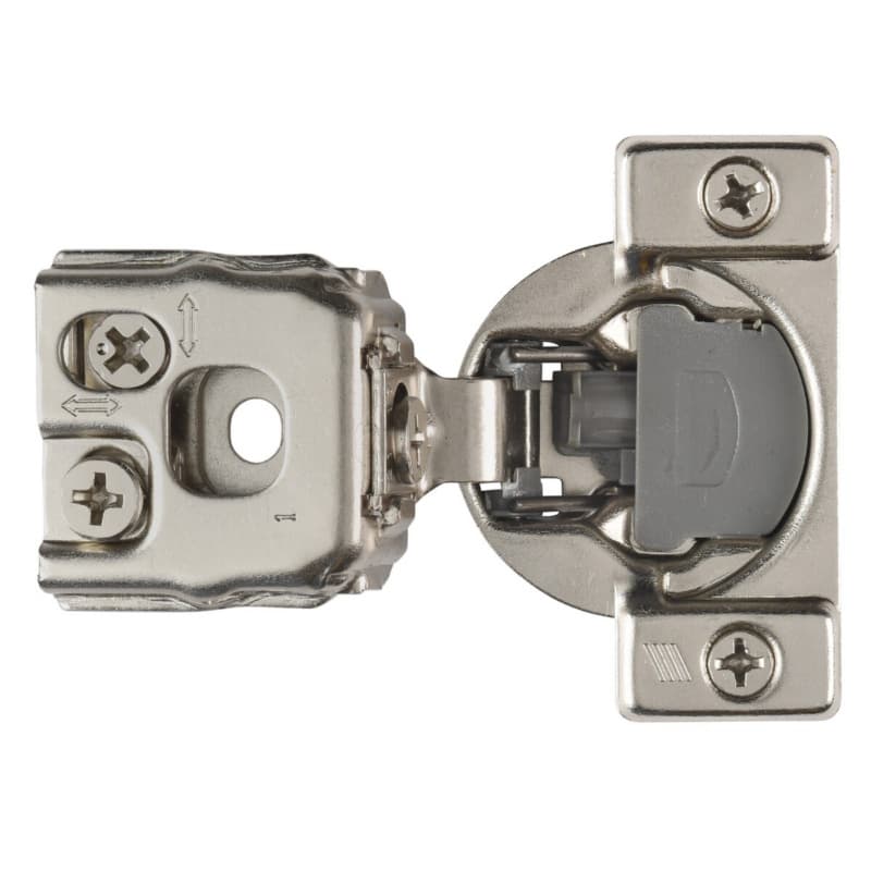 Hettich Optimat 3D 105&deg; Clip-On Face Frame Hinge Soft-Closing 1" Overlay Nickel Dowel Mount Hettich 9285010
