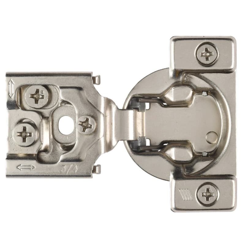 Hettich Optimat Self-Close 3/4" Overlay 3D Face-Frame Hinges, 105° Dowel - 9295567