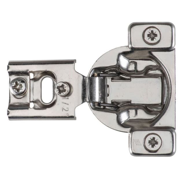 Hettich Optimat Self-Close 1/2" Overlay 3D Face-Frame Hinges, 105° Dowel - 9295568